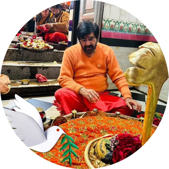 Mahant Rajendra Bharti, Mukhya Pujari of Mangal Nath Mandir Ujjain